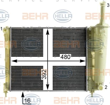 HELLA Radiators, Motora dzesēšanas sistēma 8MK 376 900-301