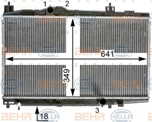 HELLA Radiators, Motora dzesēšanas sistēma 8MK 376 900-341
