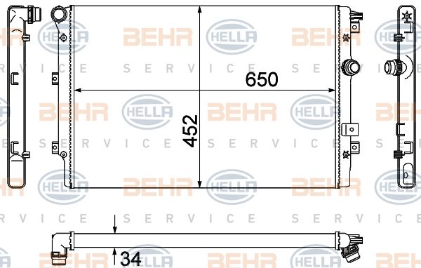 HELLA Radiators, Motora dzesēšanas sistēma 8MK 376 901-021
