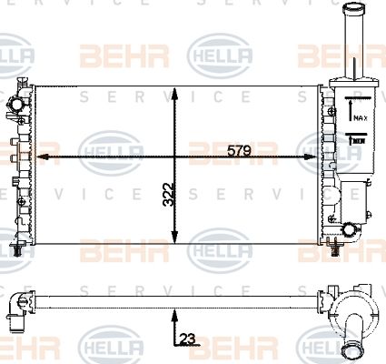 HELLA Radiators, Motora dzesēšanas sistēma 8MK 376 901-081