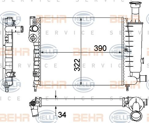 HELLA Radiators, Motora dzesēšanas sistēma 8MK 376 901-121