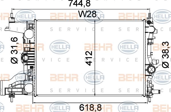 HELLA Radiators, Motora dzesēšanas sistēma 8MK 376 910-241