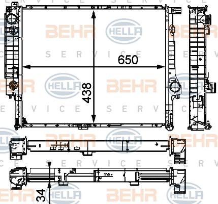 HELLA Radiators, Motora dzesēšanas sistēma 8MK 376 910-271