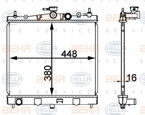 HELLA Radiators, Motora dzesēšanas sistēma 8MK 376 912-214