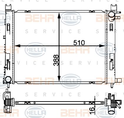 HELLA Radiators, Motora dzesēšanas sistēma 8MK 376 912-244