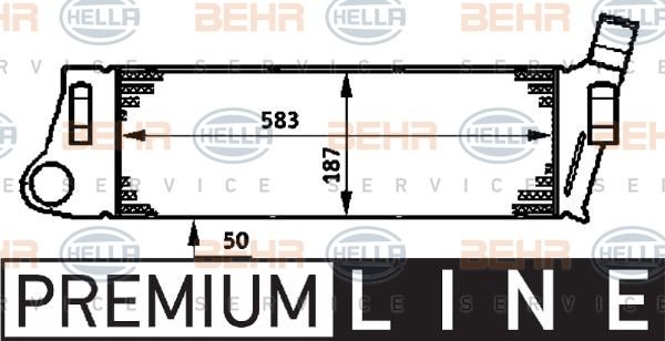 HELLA Интеркулер 8ML 376 719-031