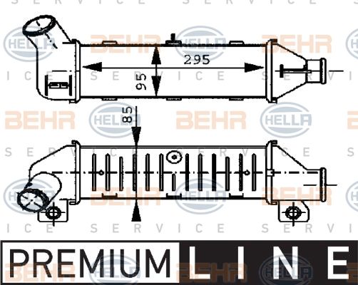 HELLA Интеркулер 8ML 376 723-251