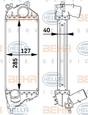 HELLA Интеркулер 8ML 376 729-551