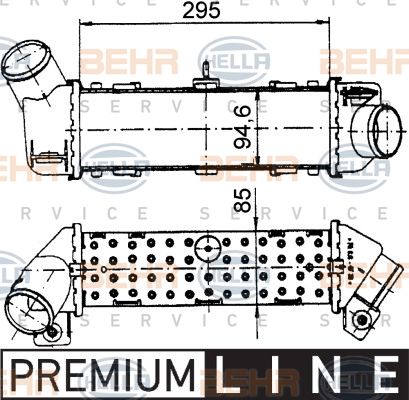 HELLA Интеркулер 8ML 376 765-171