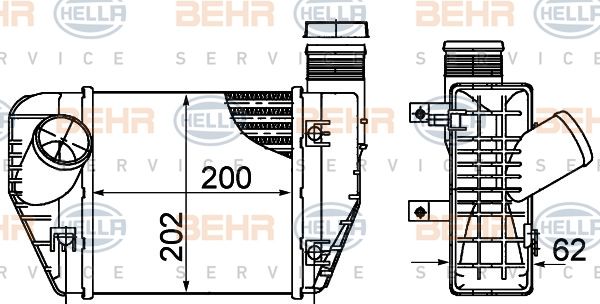 HELLA Интеркулер 8ML 376 899-071