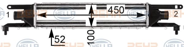 HELLA Интеркулер 8ML 376 900-411