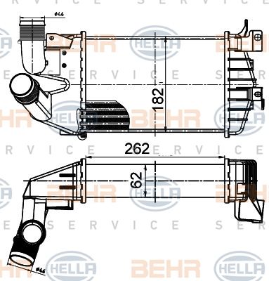 HELLA Интеркулер 8ML 376 988-364