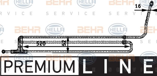 HELLA Eļļas radiators, Stūres vadība 8MO 376 726-201
