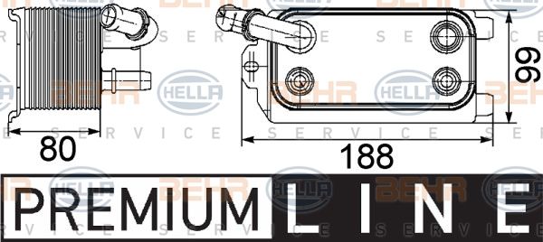 HELLA Eļļas radiators, Automātiskā pārnesumkārba 8MO 376 747-161