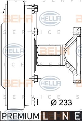 HELLA Sajūgs, Radiatora ventilators 8MV 376 728-761