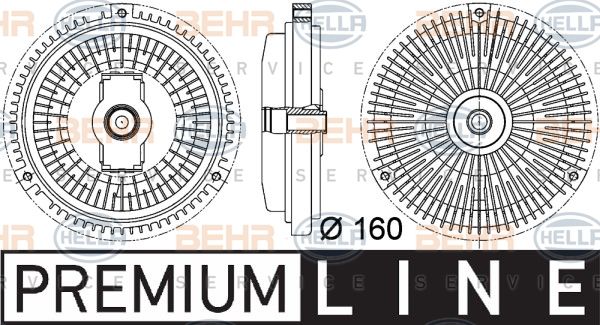 HELLA Sajūgs, Radiatora ventilators 8MV 376 757-331