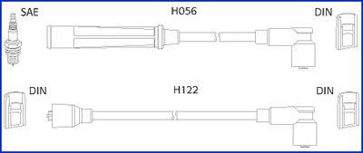 HITACHI Augstsprieguma vadu komplekts 134438