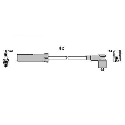 HITACHI Augstsprieguma vadu komplekts 134980