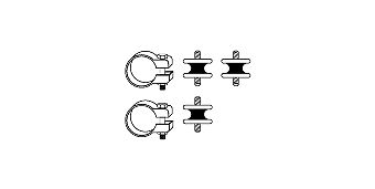 HJS Монтажный комплект, система выпуска 82 23 6626