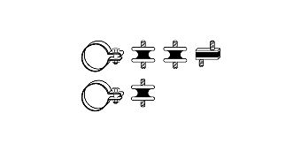HJS Монтажный комплект, система выпуска 82 23 6631