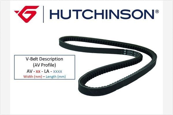 HUTCHINSON Клиновой ремень AV 10 1050 (La 1060)