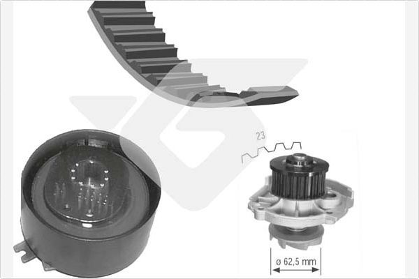 HUTCHINSON Водяной насос + комплект зубчатого ремня KH 139WP46