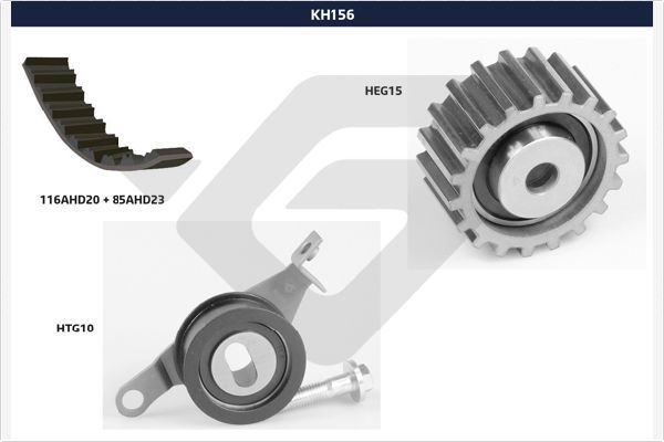 HUTCHINSON Zobsiksnas komplekts KH 156