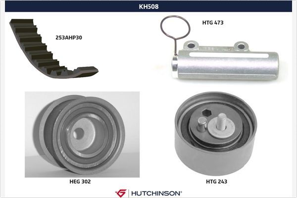 HUTCHINSON Комплект ремня ГРМ KH 508