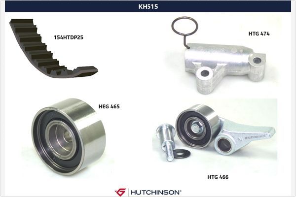 HUTCHINSON Комплект ремня ГРМ KH 515