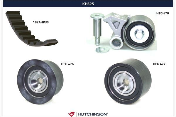 HUTCHINSON Комплект ремня ГРМ KH 525