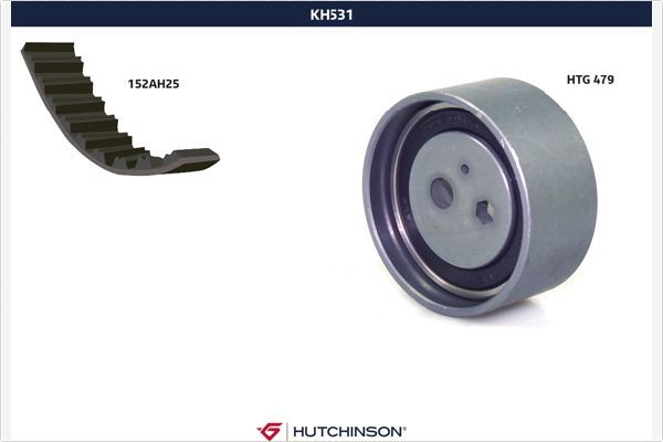 HUTCHINSON Комплект ремня ГРМ KH 531