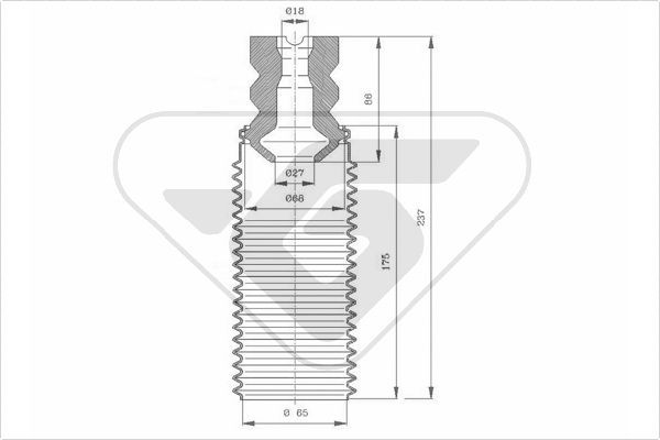 HUTCHINSON Пылезащитный комплект, амортизатор KP098