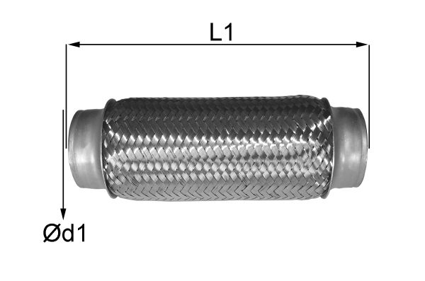 IMASAF Gofrēta caurule, Izplūdes gāzu sistēma 06.50.50