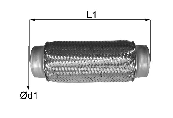 IMASAF Gofrēta caurule, Izplūdes gāzu sistēma 06.50.55