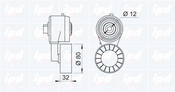 IPD Spriegotājsvira, Ķīļrievu siksna 10-0686