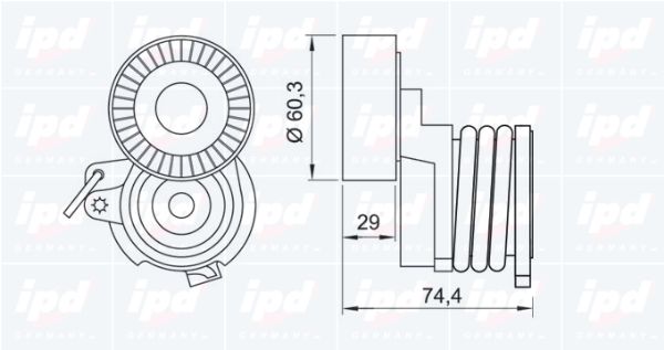 IPD Spriegotājsvira, Ķīļrievu siksna 10-1042