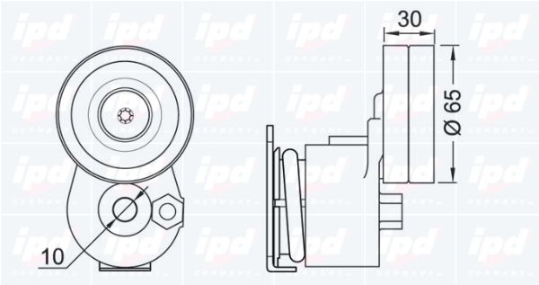 IPD Spriegotājsvira, Ķīļrievu siksna 10-1056