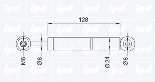 IPD Амортизатор, поликлиновой ремень 11-0015