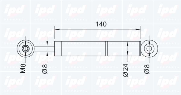 IPD Амортизатор, поликлиновой ремень 11-0016