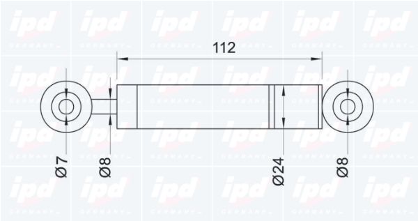 IPD Амортизатор, поликлиновой ремень 11-0017