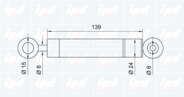 IPD Амортизатор, поликлиновой ремень 13-0714