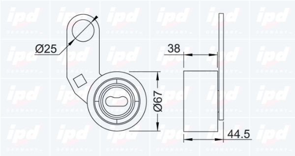 IPD Натяжной ролик, ремень ГРМ 14-0373