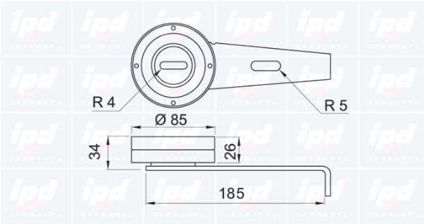 IPD Spriegotājrullītis, Ķīļrievu siksna 14-0521