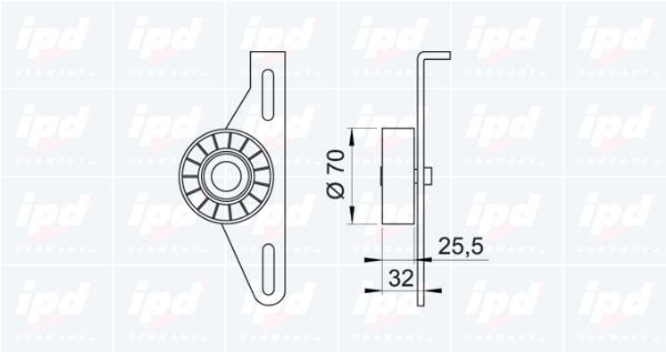 IPD Spriegotājrullītis, Ķīļrievu siksna 14-0581