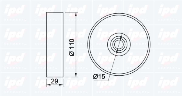 IPD Spriegotājrullītis, Ķīļrievu siksna 14-0689