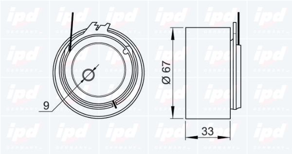 IPD Spriegotājrullītis, Gāzu sadales mehānisma piedziņ 14-0826