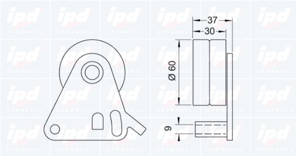 IPD Натяжной ролик, ремень ГРМ 14-0965