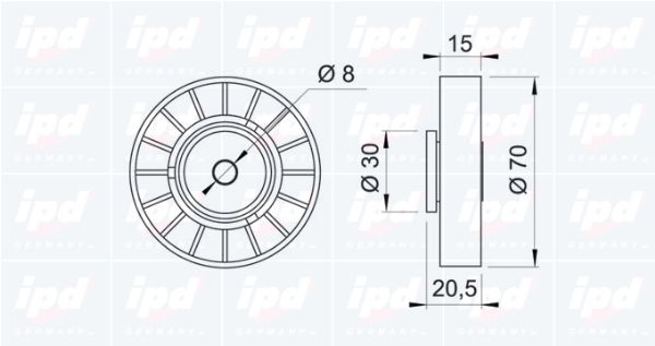 IPD Parazīt-/Vadrullītis, Ķīļrievu siksna 15-0285