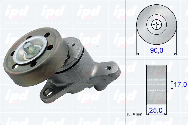 IPD Spriegotājsvira, Ķīļrievu siksna 15-3795