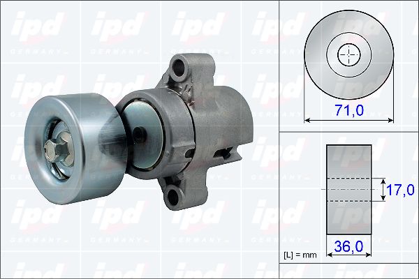 IPD Spriegotājsvira, Ķīļrievu siksna 15-3808